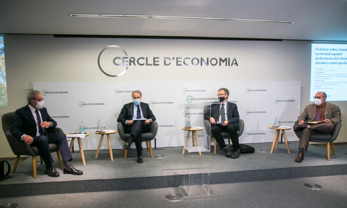 Cercle d'Economia | Vídeo y podcast «El debate sobre el modelo territorial  español: ineficiencias del sistema y dinámica centro-periferia»