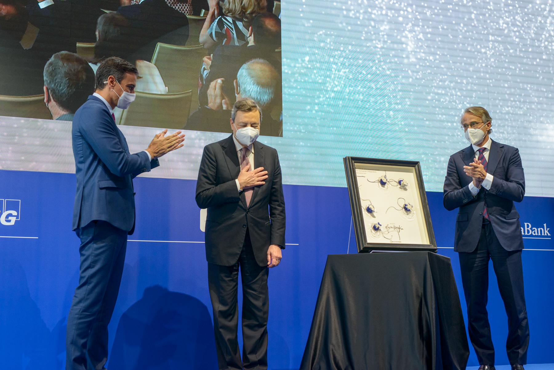 Premi Cercle d’Economia a la Construcció Europea per a Mario Draghi